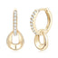 Lydia Dangle Hoop Earrings