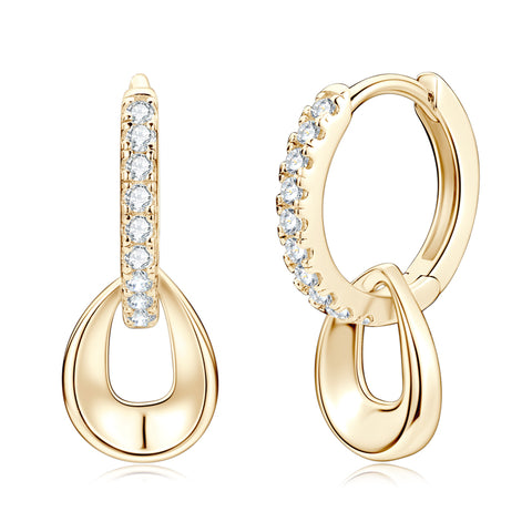 Lydia Dangle Hoop Earrings