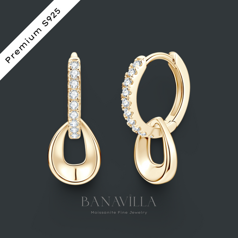 Lydia Dangle Hoop Earrings