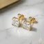 Asscher-Cut Square Studs