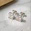 Asscher-Cut Square Studs