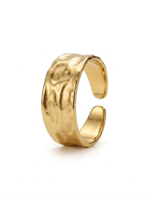 Golden Tide Hammered Adjustable Band