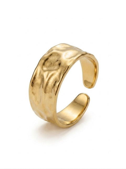 Golden Tide Hammered Adjustable Band