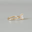 Elongated Cushion Cut Engagement Ring with Hidden Halo