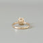 Elongated Cushion Cut Engagement Ring with Hidden Halo