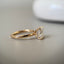 Elongated Cushion Cut Engagement Ring with Hidden Halo