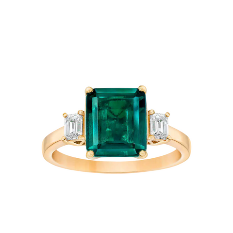Emerald Three Stones