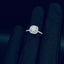 Resilient • 1Ct. Square Halo Pave Accent Engagement Ring