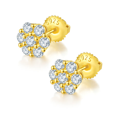 Plum Blossom Stud Earrings