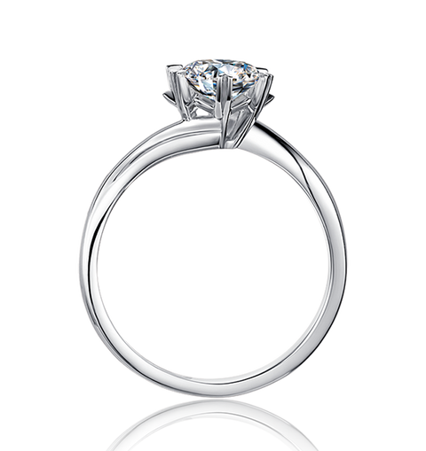 Snow • 1Ct. Round Solitaire Diamond Engagement Ring