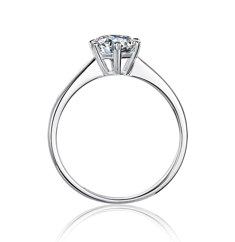 Heart • 1 Ct. Round Brilliant Solitaire Engagement Ring