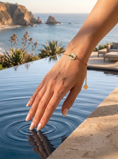 Tourmaline Oasis Coin Bracelet