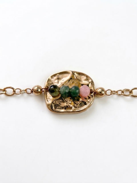 Tourmaline Oasis Coin Bracelet