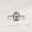 Oval Halo Pavé Engagement Ring
