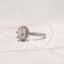 Oval Halo Pavé Engagement Ring