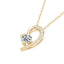 Elda 1ct Love Heart Diamond Pendant Necklace