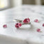 Lab-grown Padparadscha Toi et Moi Ring