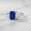 Lab-grown Sapphire Toi et Moi Ring