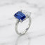 Lab-grown Sapphire Toi et Moi Ring