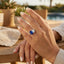 Lab-grown Sapphire Toi et Moi Ring