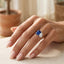 Lab-grown Sapphire Toi et Moi Ring