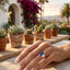 Lab-grown Sapphire Toi et Moi Ring