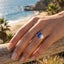Lab-grown Sapphire Toi et Moi Ring
