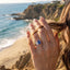 Lab-grown Sapphire Toi et Moi Ring