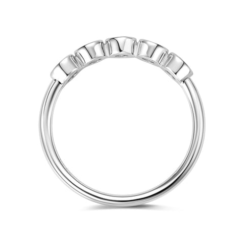 Aria Five Stones Bezel-Set Diamond Ring