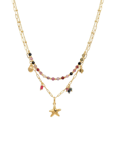 Santa Barbara Tourmaline Layered Necklace