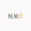 solitaire asscher cut stud earrings s925 moissanite