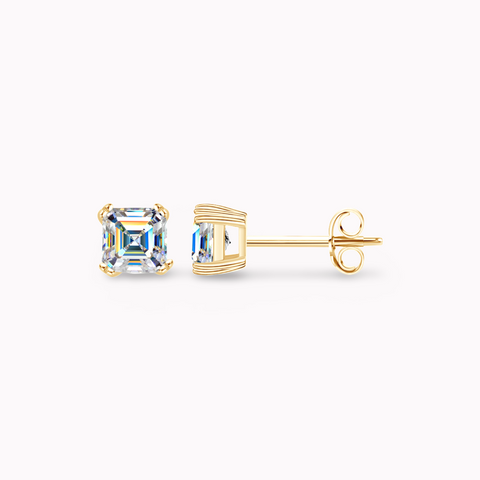 Asscher Elegance Stud Earrings