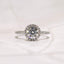 Round Halo Pavé Engagement Ring