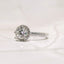 Round Halo Pavé Engagement Ring