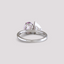 Toi et Moi Ring with Lab-grown Purple Sapphire
