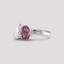 Toi et Moi Ring with Lab-grown Purple Sapphire