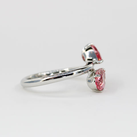 Rosé Embrace Two Stone Ring