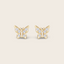 Butterfly Diamond Stud Earrings