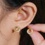 Donut Circle Stud Earrings