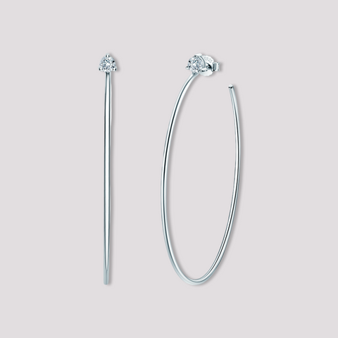 Ella Large Hoop Stud Earrings