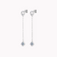 925 Sterling Silver "Mila" 2ctw Moissanite Drop Earrings