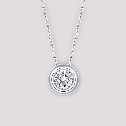 Moana Bezel Pendant Necklace