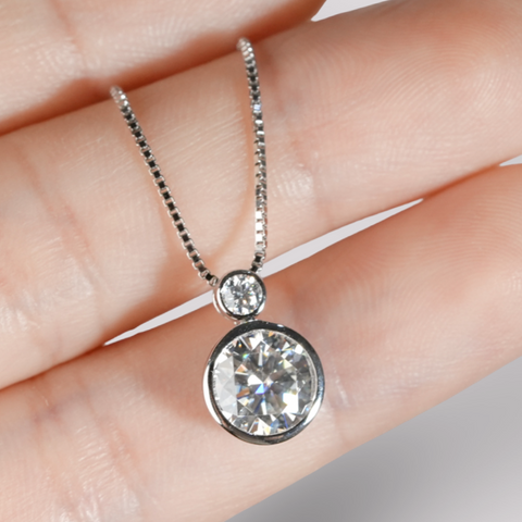 Naomi Double Bezel Necklace
