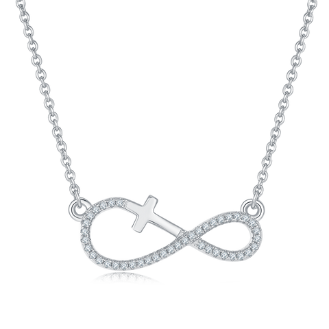 Infinity Love with Cross Necklace