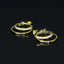 Lila Stacked Triple C Stud Earrings