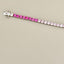 Rainbow Lab-grown Sapphire Tennis Bracelet
