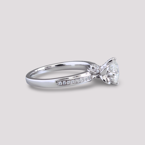 Rosemary Hidden Halo Engagement Ring