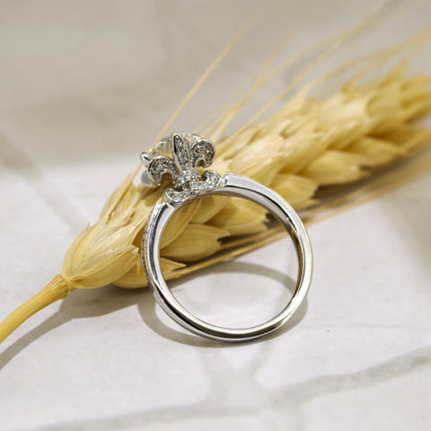 Rosemary Hidden Halo Engagement Ring