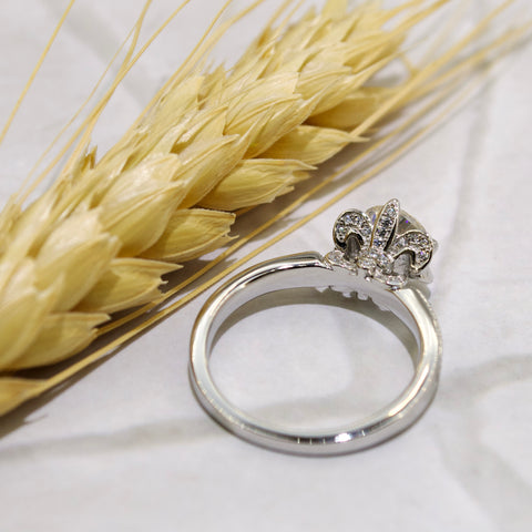 Rosemary Hidden Halo Engagement Ring