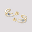 Gold Stacked C Studs